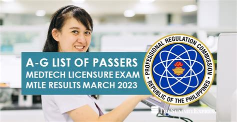 medtech board exam result 2023|MTLE RESULT: March 2023 MedTech Board Exam Passers.